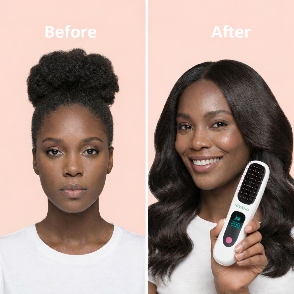 NEW Electric Ceramic Heating Straight Hair Comb Wireless Portable Negative Ion Styling Tool Rechargeable USB Straightening Brush