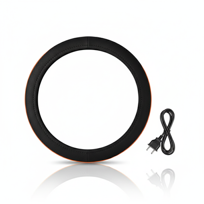 12V Heated Steering Wheel Cover Warm In Winter Universal Fit Steering Wheel Protector Outer For Cars Trucks Vans Car Accessories